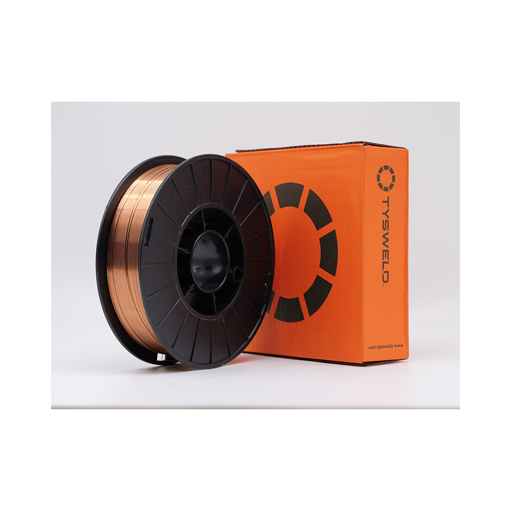 Drut miedziowany SG2 firmy TYSWELD, mała szpula 5kg